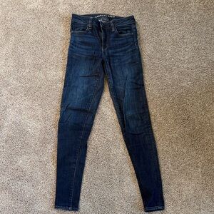 American Eagle Outfitters Dark Blue Skinny Jeans